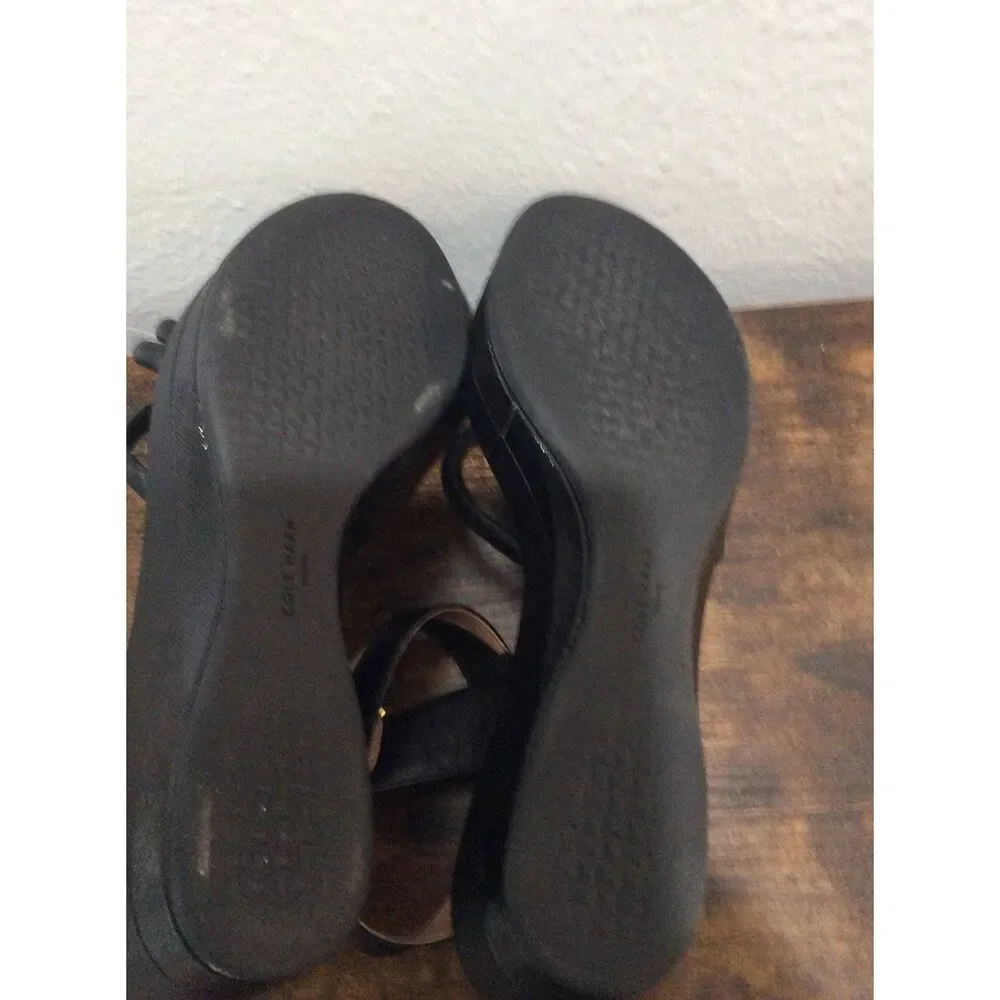 Cole Haan Black Platform Heels Size 8 New